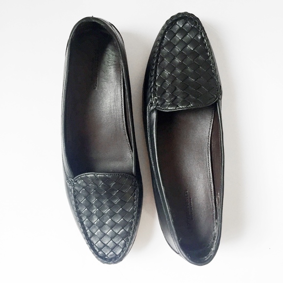 Bottega Veneta Shoes - BOTTEGA VENETA woven black leather loafer 39.5 9.5
